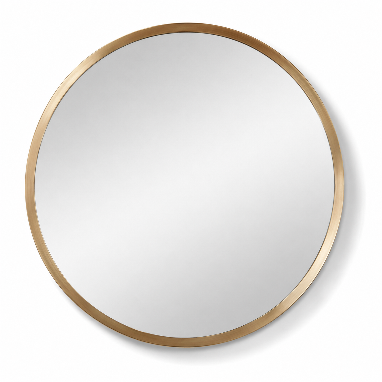 Aurelia Gold Round Mirror