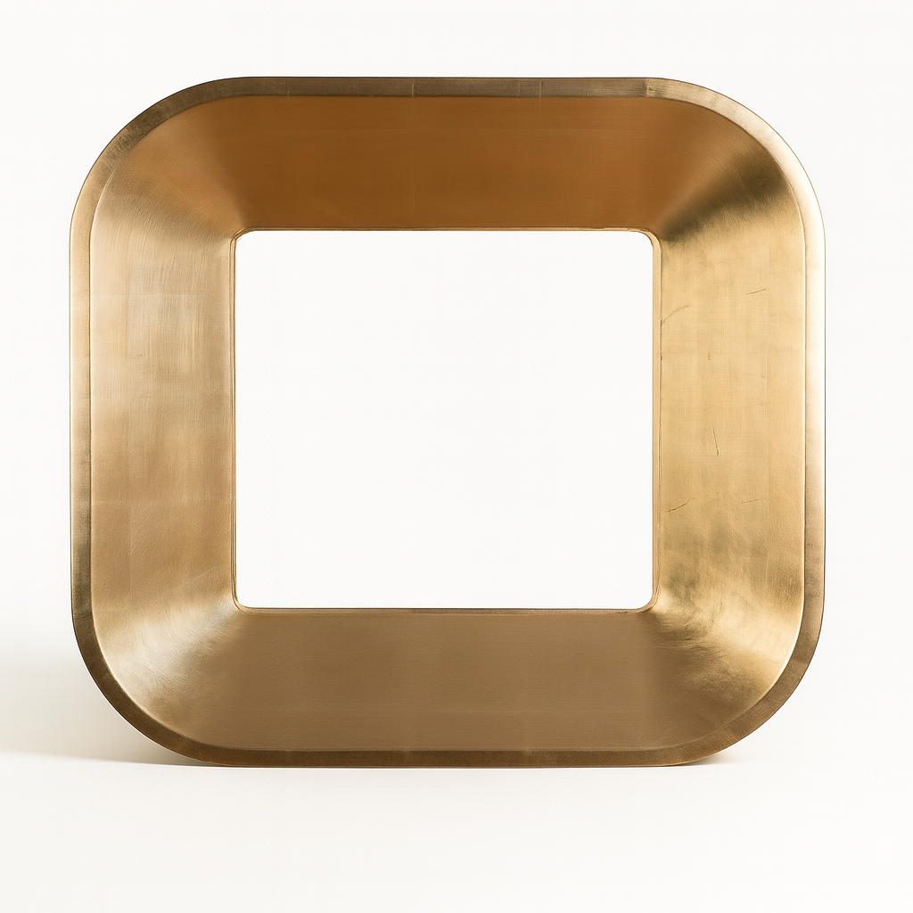 Avignon Square Gold Mirror