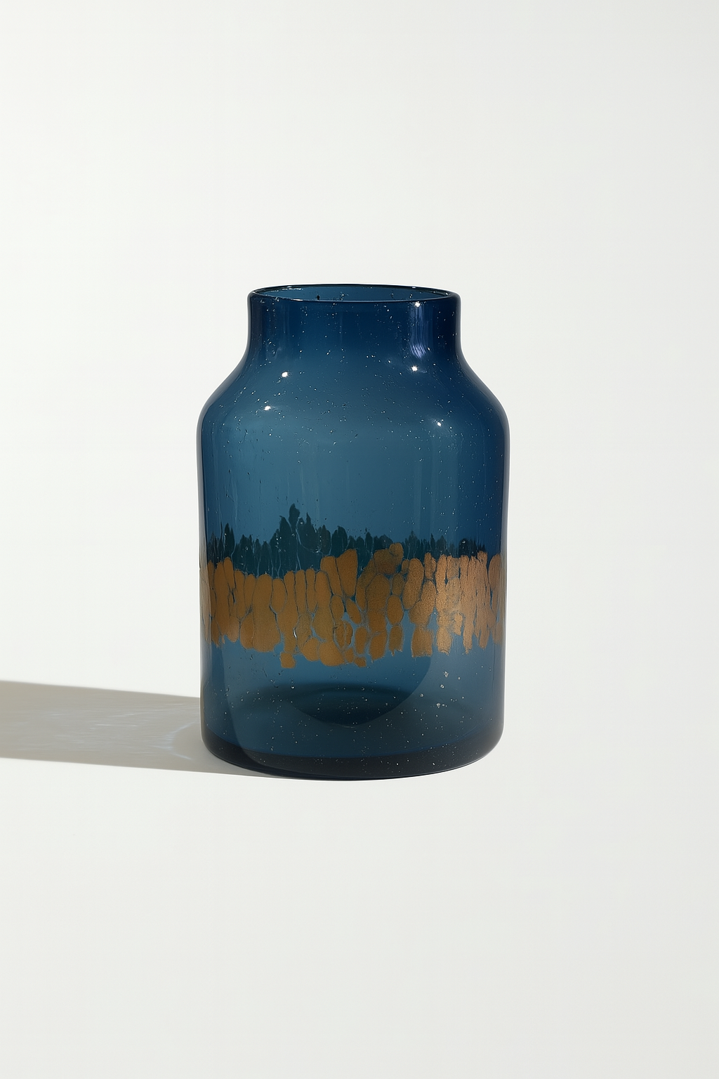 Blue Bronze Vase