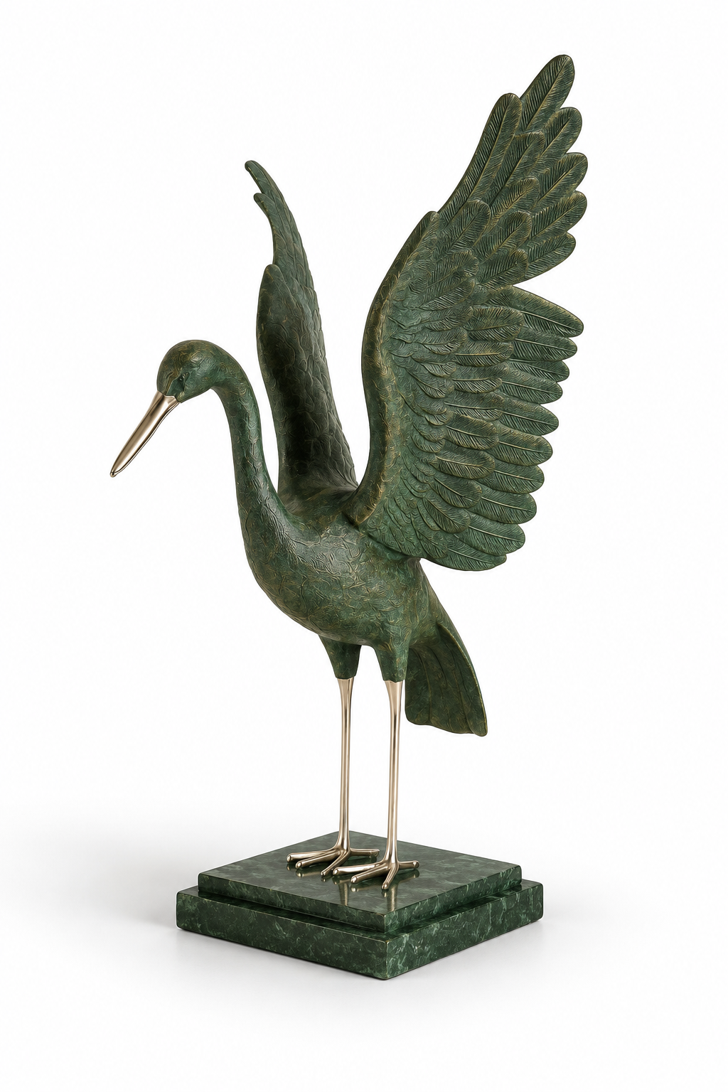 Emerald Wing Up Crane