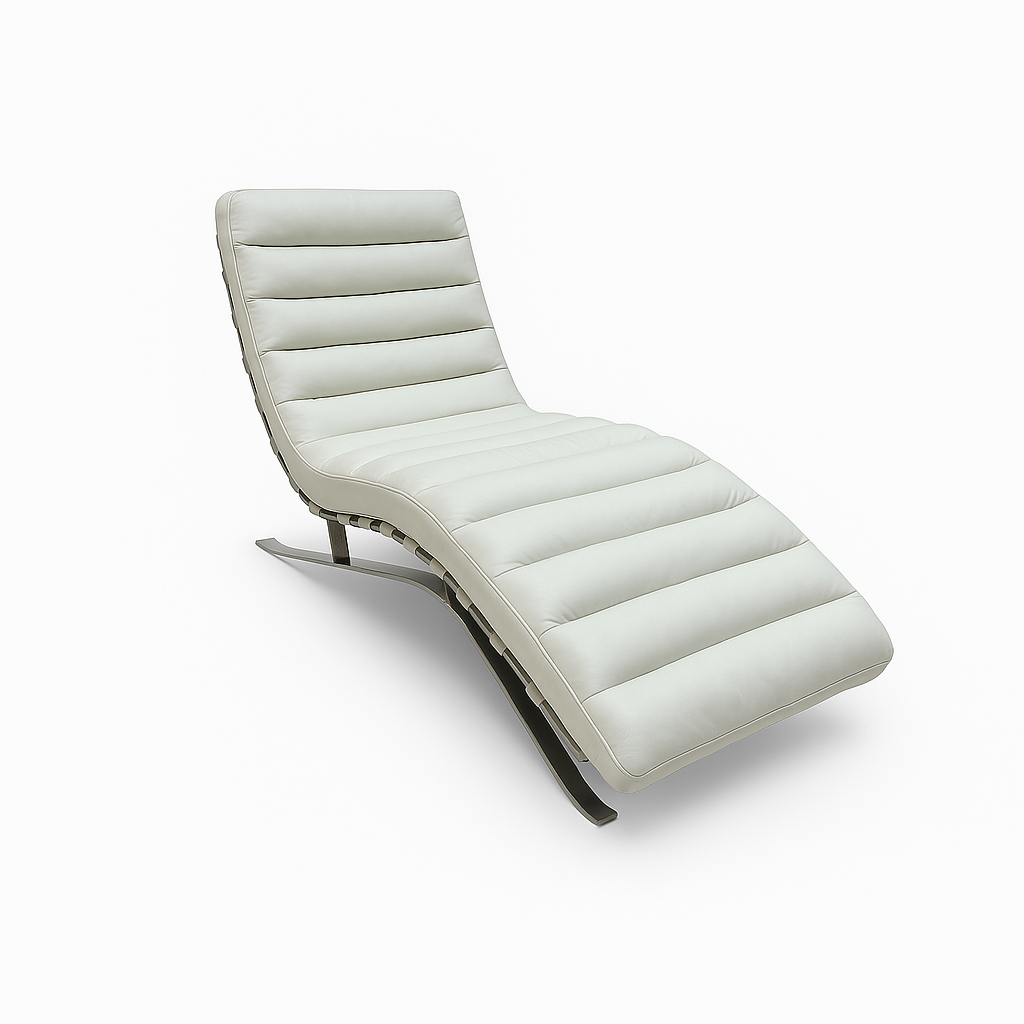 Lazio Full Leather Chaise