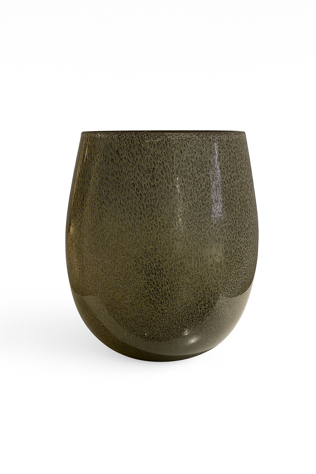 Leopard Look Glass Vase