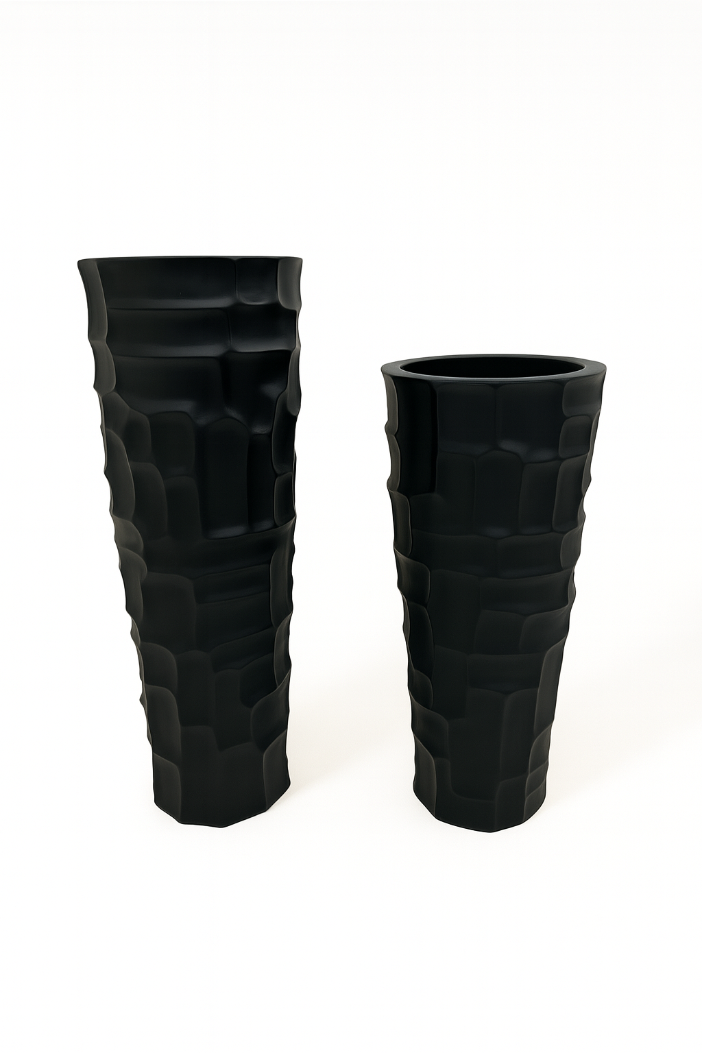 Matt Black Dimple Pots