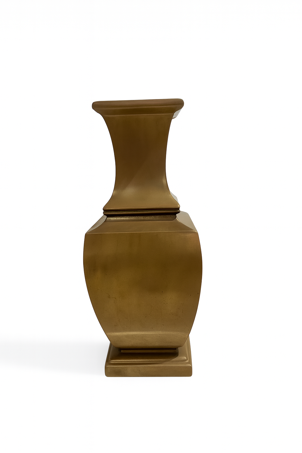 Matt Bronze Sculptural Vase
