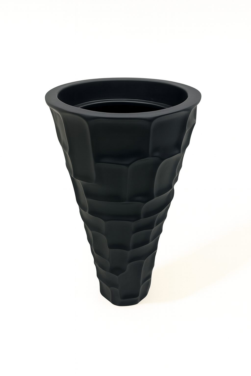 Matt Black Dimple Pots