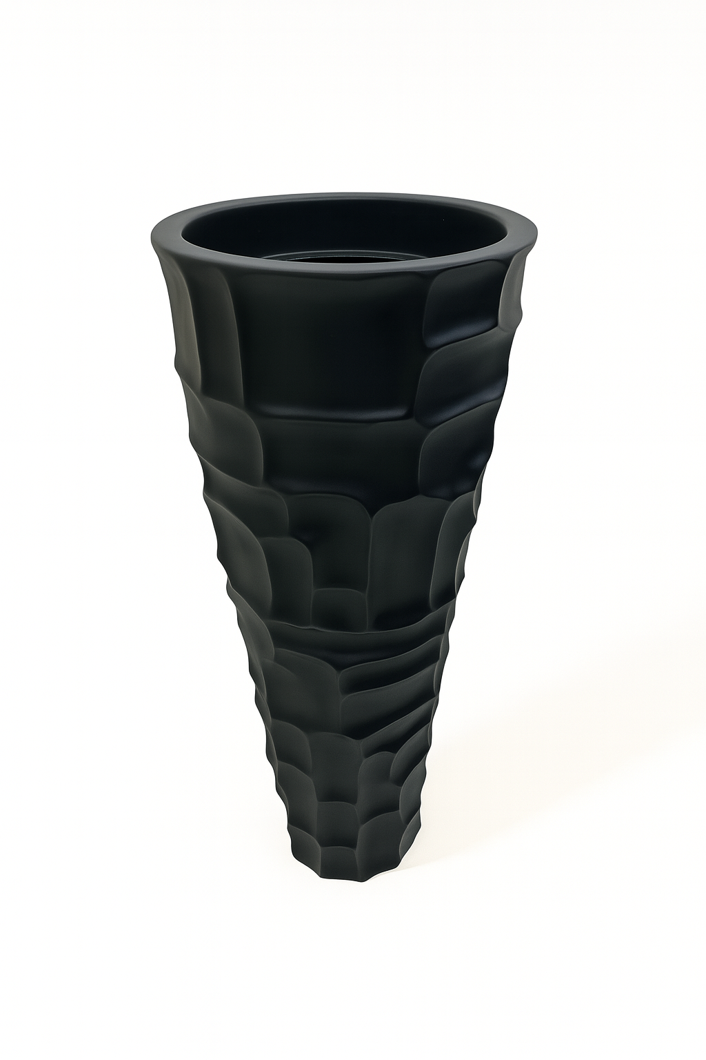 Matt Black Dimple Pots