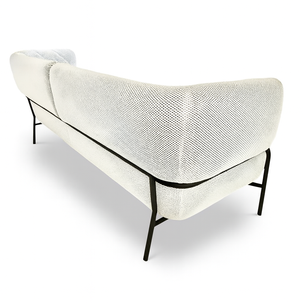 Nancy white Fabric Couch