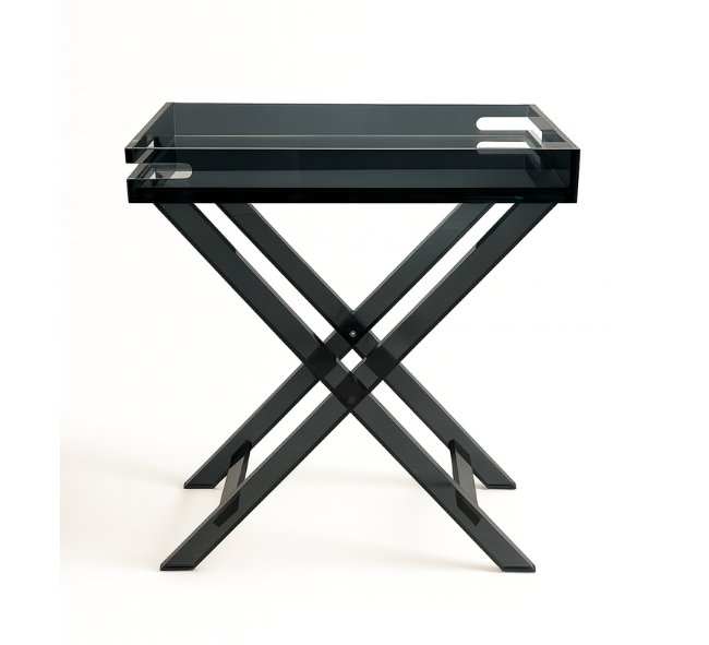 Nero Smokey Perspex Butler's Tray