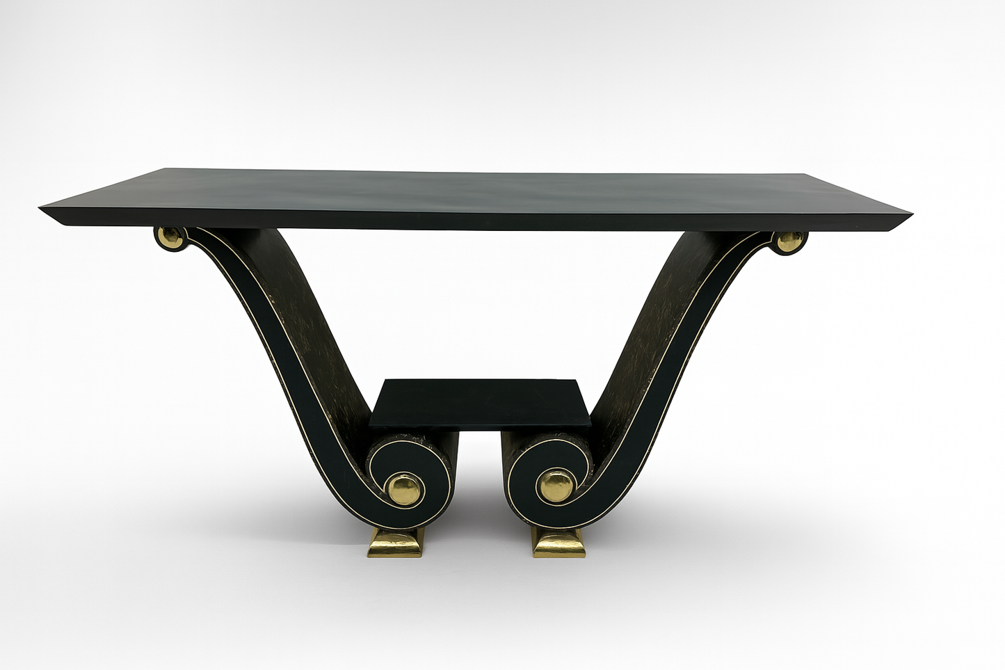Ravenna Scroll Black & Gold Server