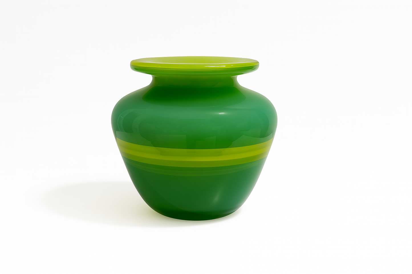 Turqu Lime Green Vase
