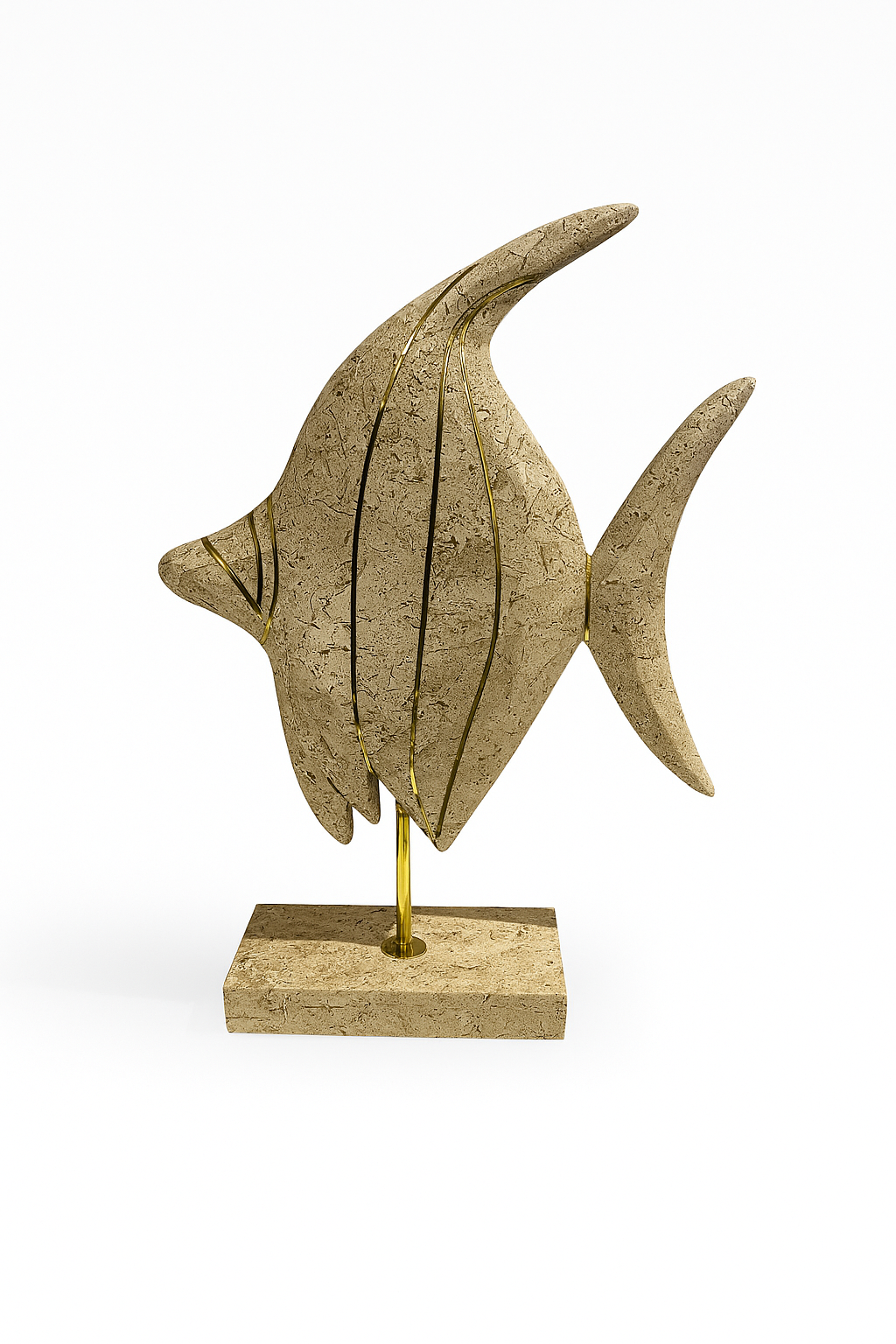 Angel Fish Stone Gold