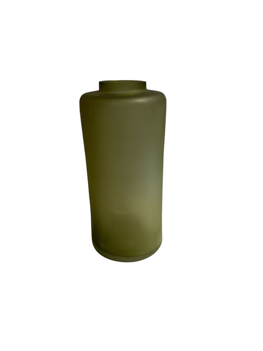 Army Green Frosted Vase