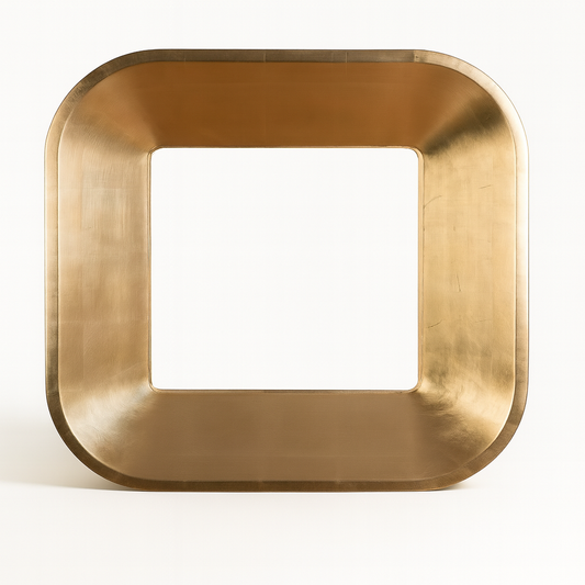 Avignon Square Gold Mirror