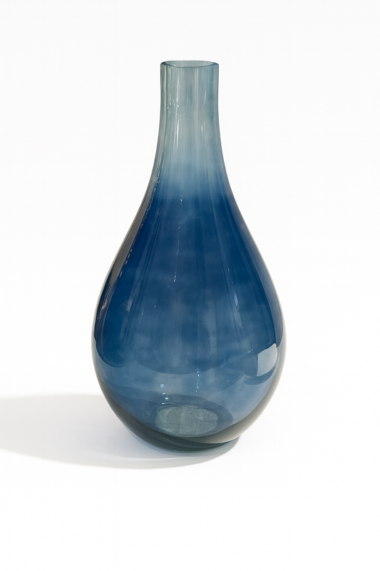 Azure Teardrop Vase