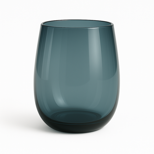 Aurora Glass Baby Blue Vase