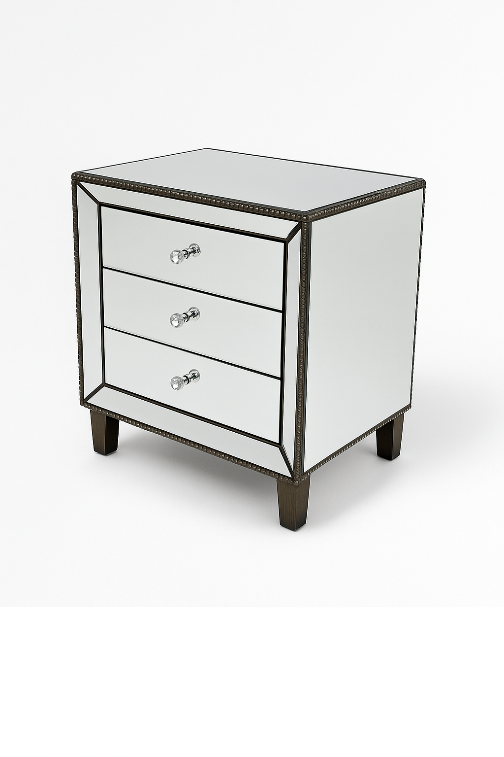 Lugo Mirrored Bedside Pedestal