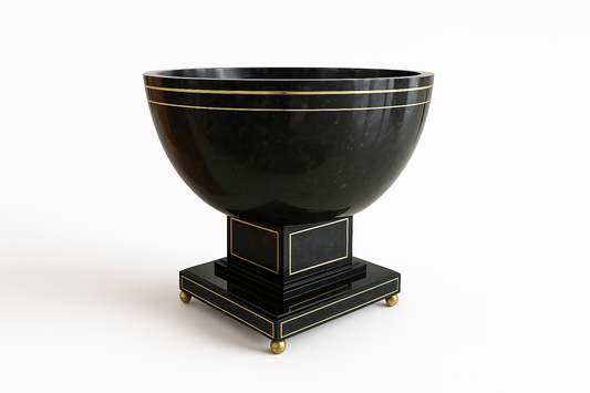 Ravenna Black & Gold Stone Art Bowl