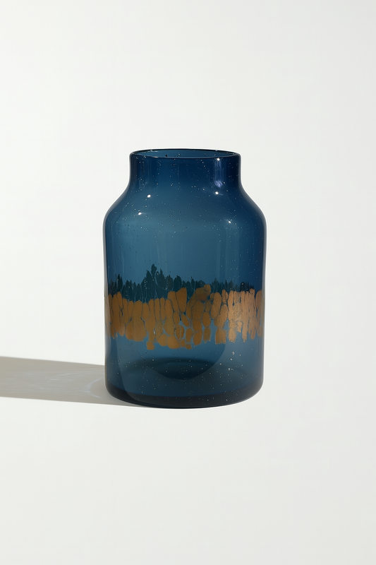 Blue Bronze Vase