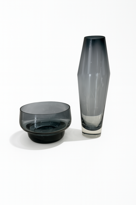 Blue Gray Tinted Vases