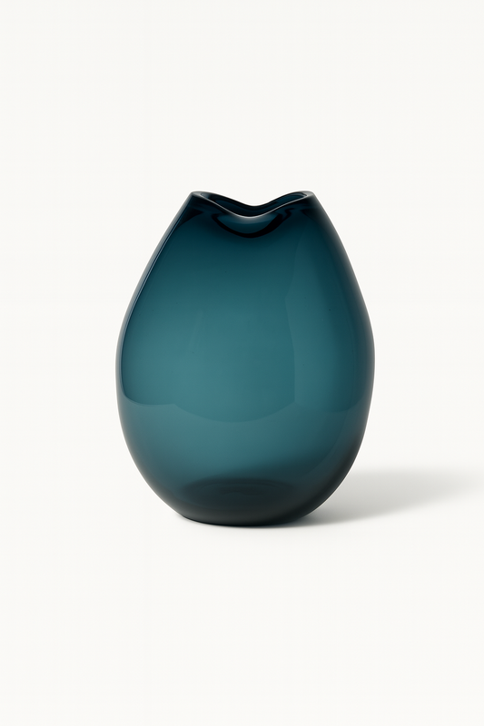 Blue Sculptural Vase