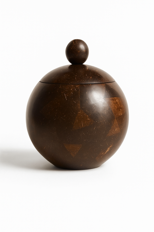 Coconut Shell Pot with Lid