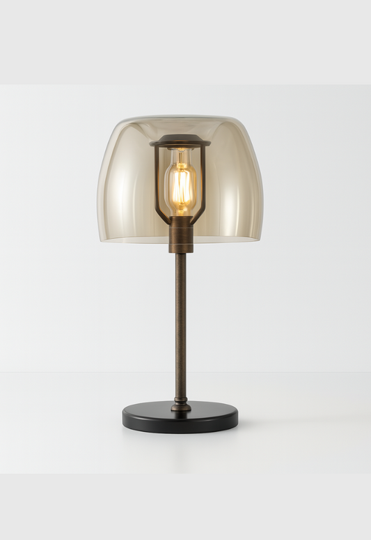 Cognac Dome Table Light