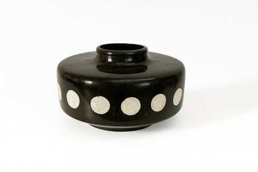 Dot Inlay Stone Vase