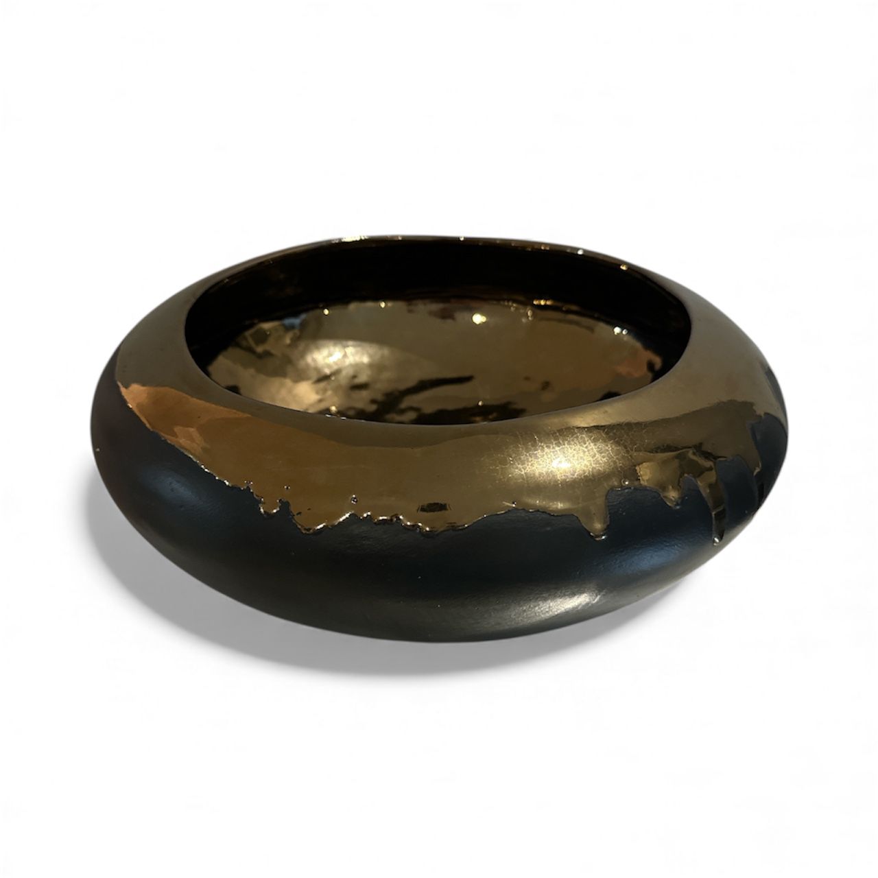 Drip Black Bronze Bowl