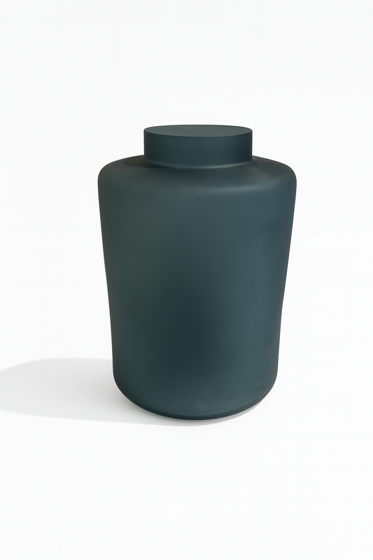 Frosted Blue Vase