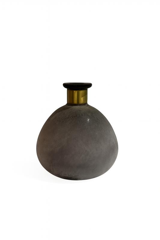 Gilded Grape Frosted Vase