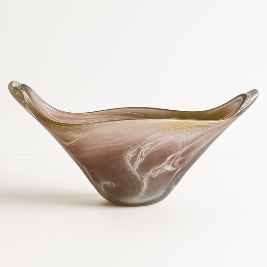 Marbled Polish Glass Dish