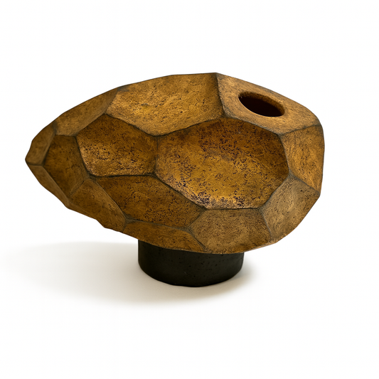 Golden Facet Vase