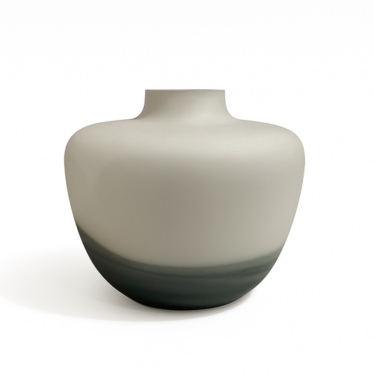 Grey White Vase