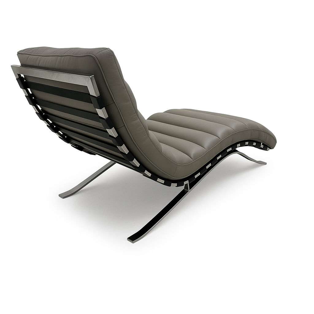 Lazio Full Leather Chaise