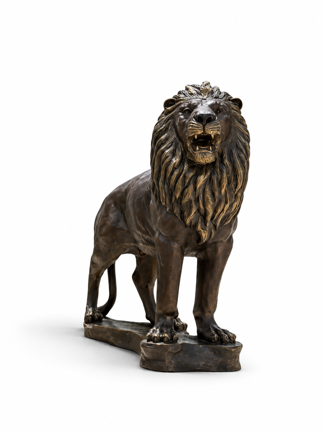 Leo Bronze Lion Sculpture