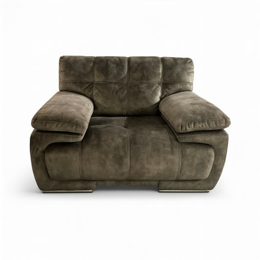 Livorno Khaki Fabric Armchair