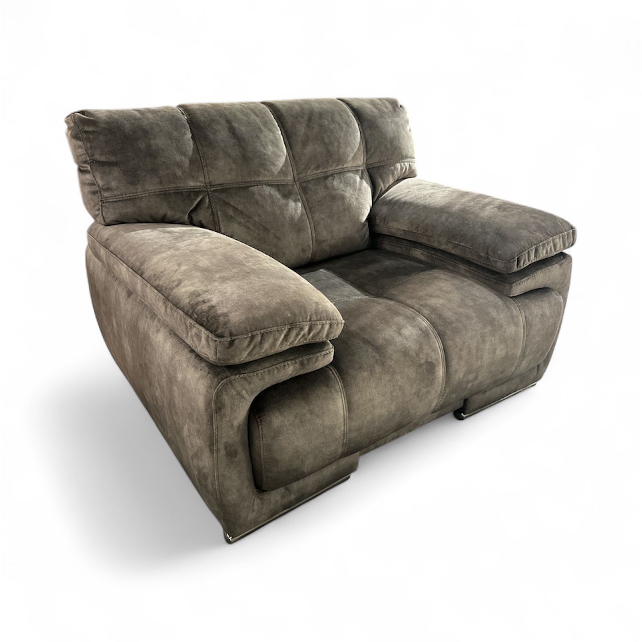 Livorno Khaki Fabric Armchair