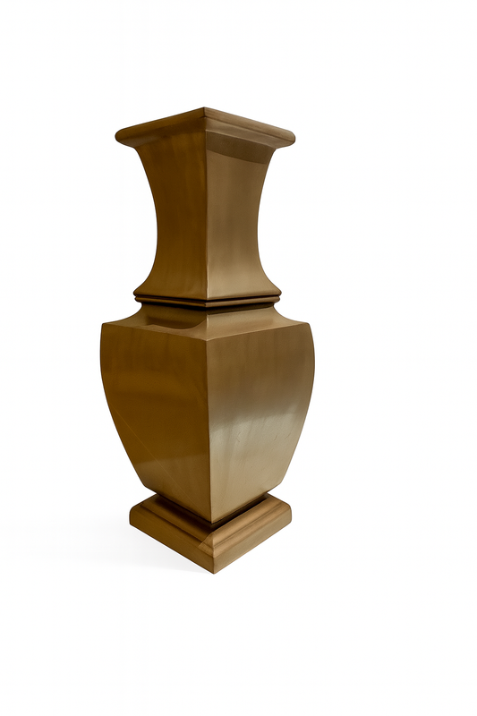 Matt Bronze Sculptural Vase