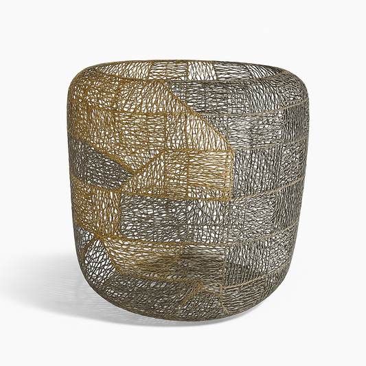 Gold & Graphite Elegance Planter