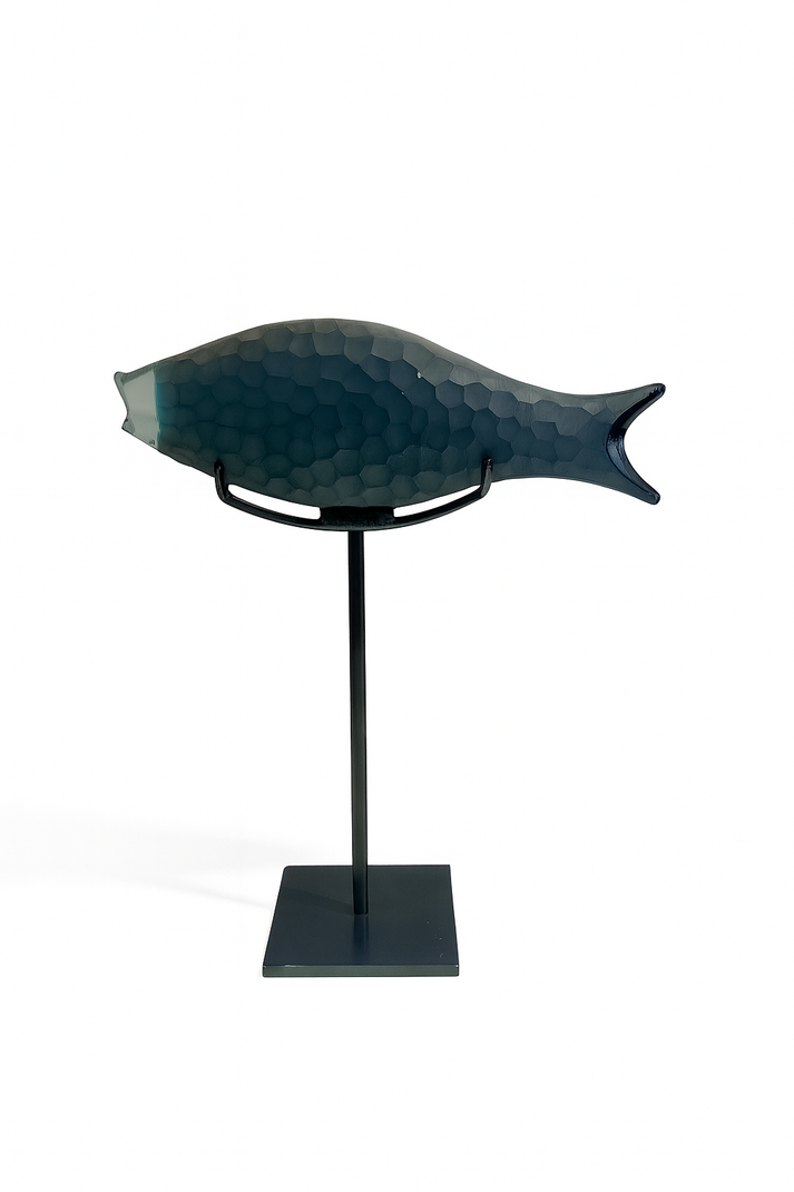 Midnight Scales Glass Fish – Design Luxe Interiors