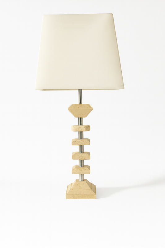 Monument Travertine Table Lamp
