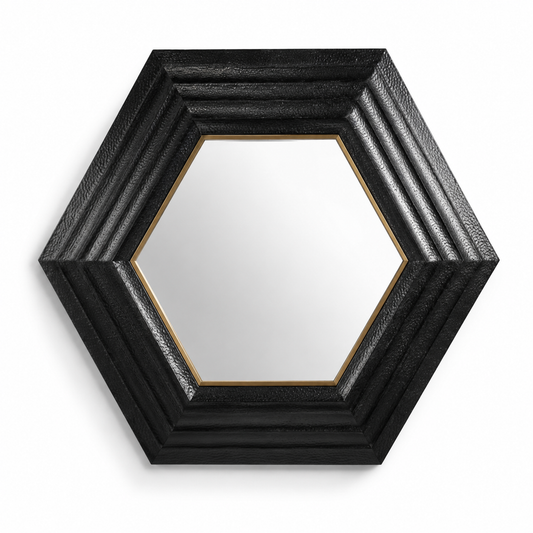 Noir Hex Mirror