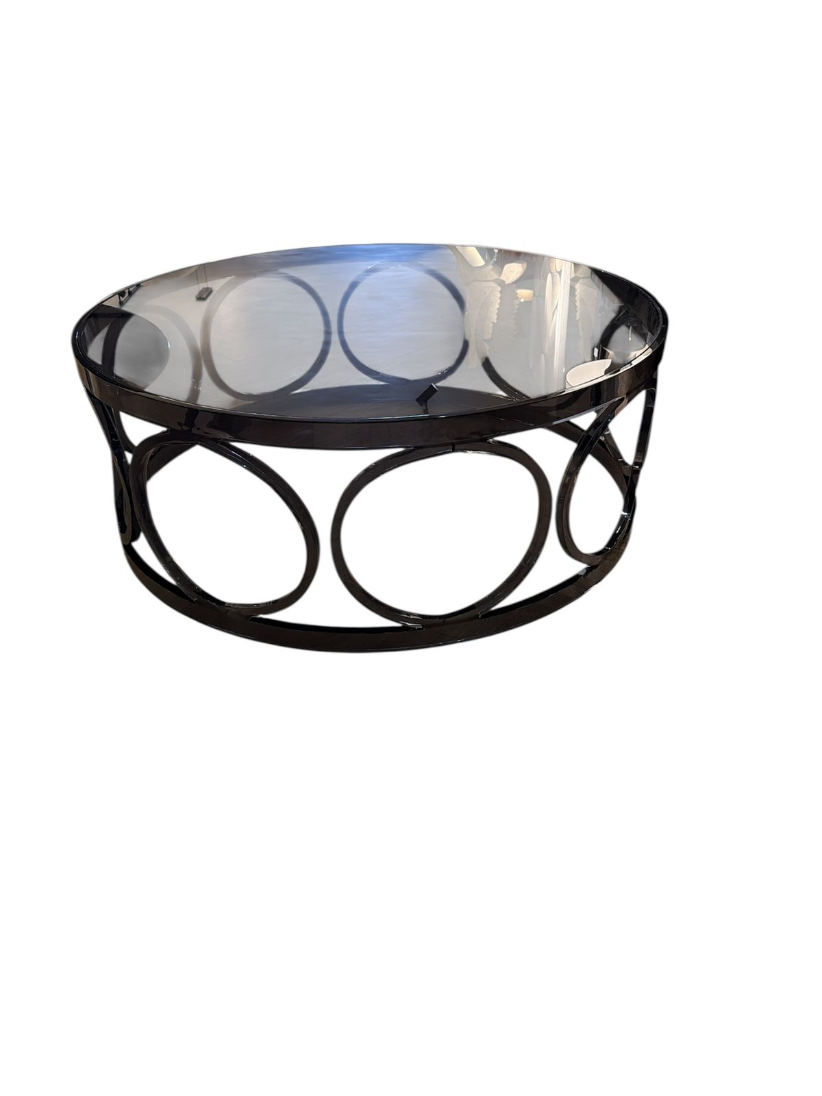 Olympus Smokey Round Coffee Table