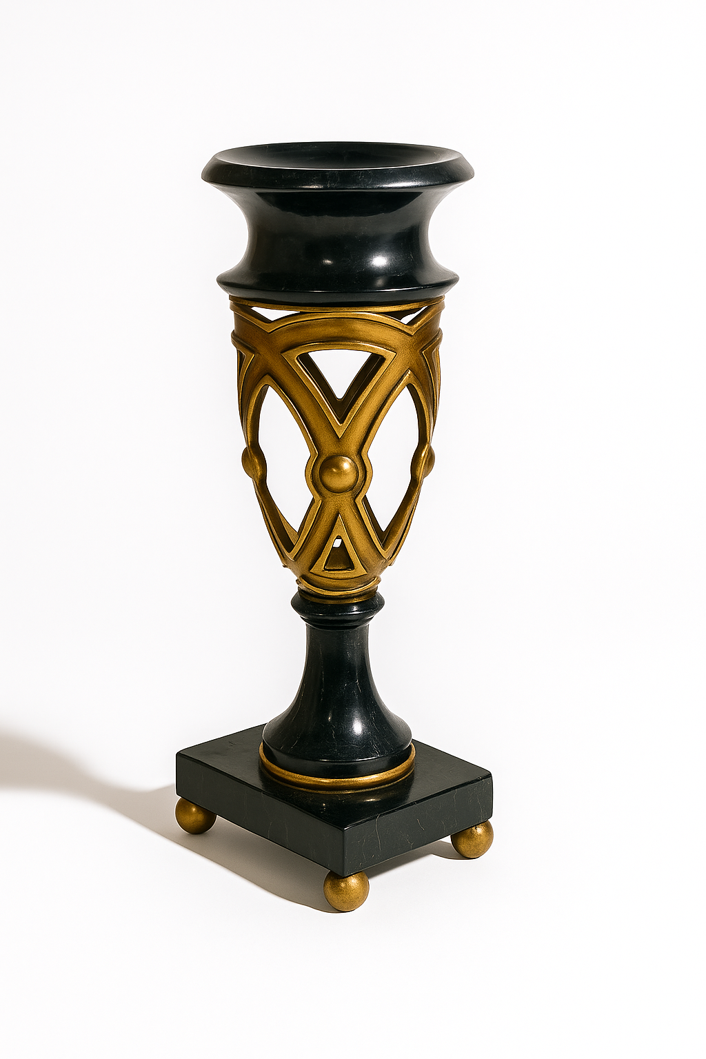 Ravenna Black & Gold Ball Ornament