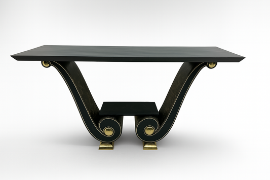 Ravenna Scroll Black & Gold Server