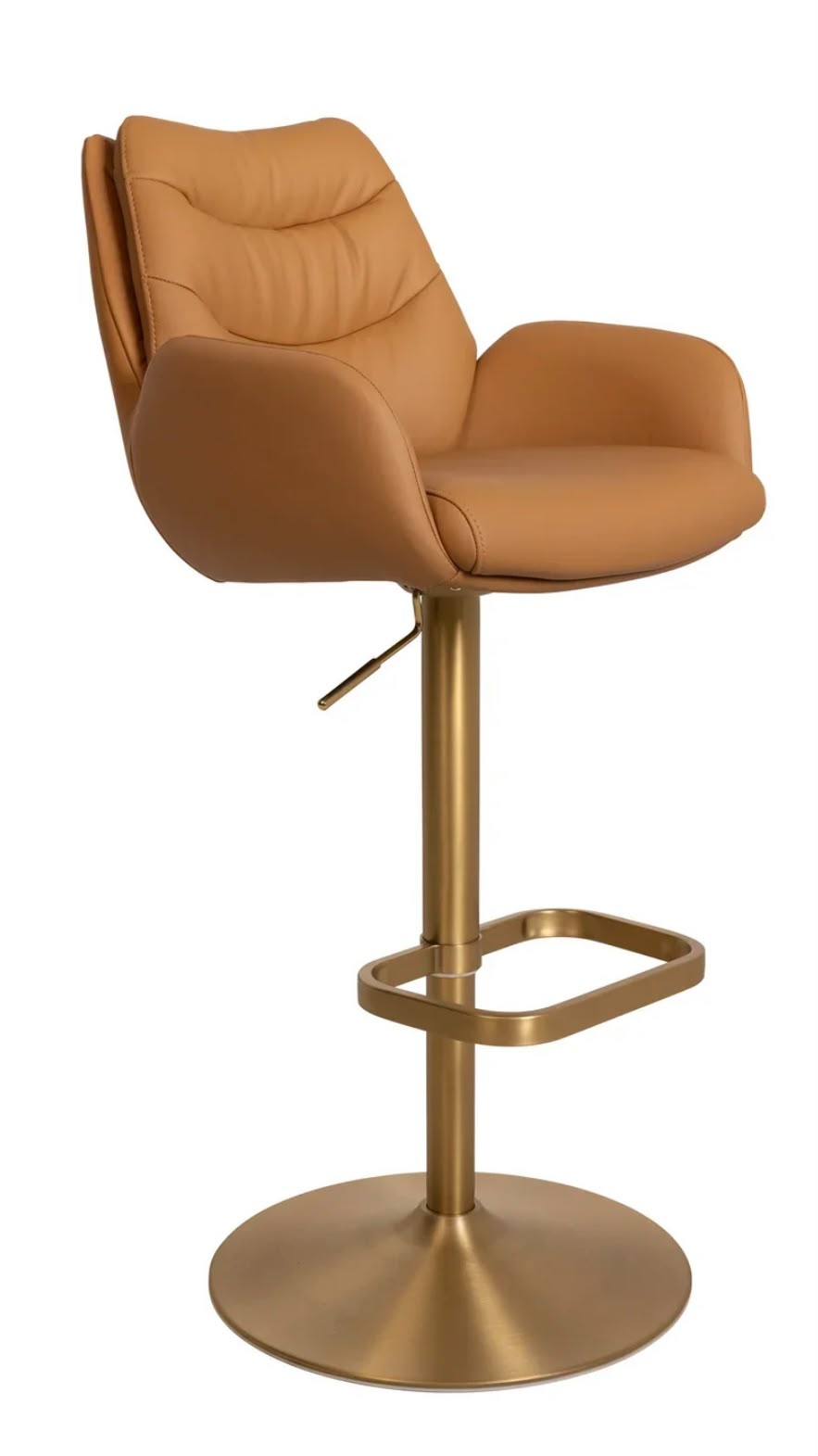 Romeo Italian Leather Swivel Barstool