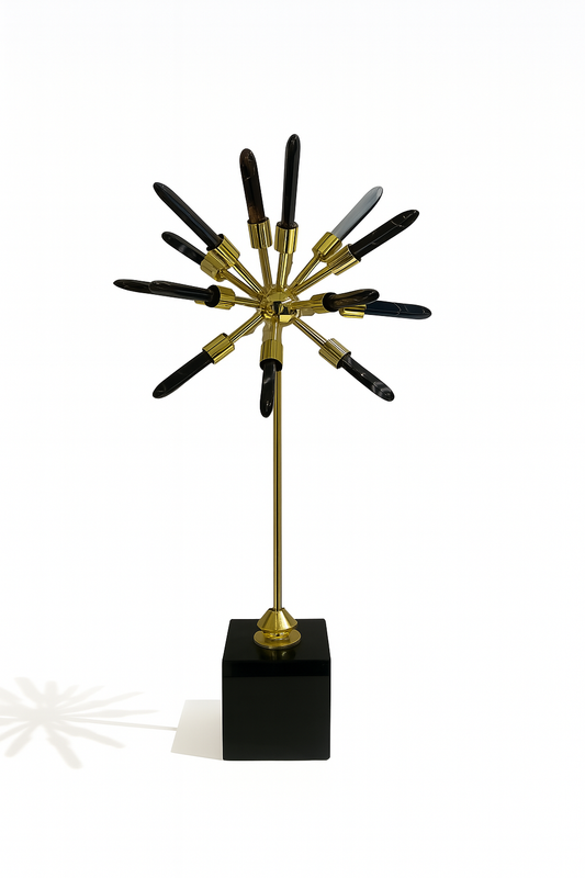 Starburst Gold & Black Ornament