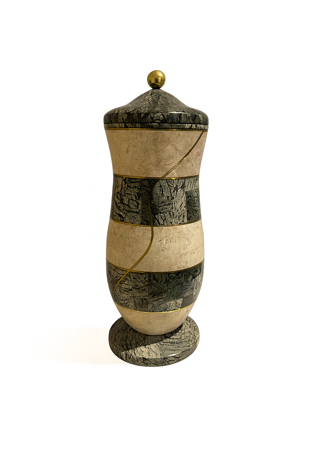 Stone Emerald with Gold Accents