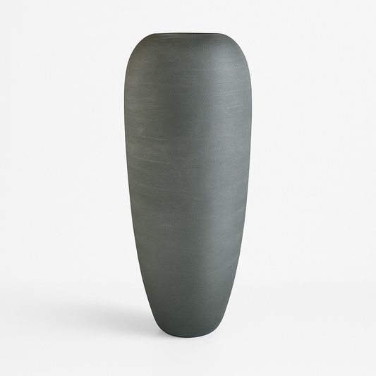 Charcoal Glass Vase