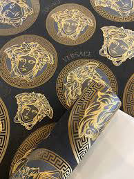 Versace Medusa Greek Key Wallpaper